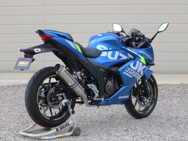 GixxerSF250 WR'S Round Full Exhaust Stainless - 画像 (6)